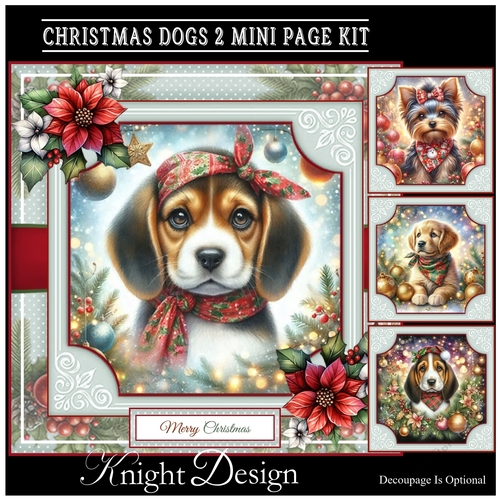 Christmas Dogs 02 Mini Page Kit