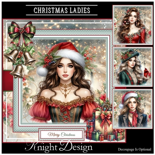 Christmas Ladies Mini Page Kit