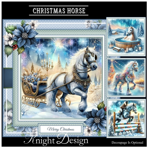 Christmas Horse Mini Page Kit