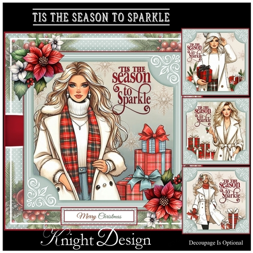 Tis The Season To Sparkle Mini Page Kit