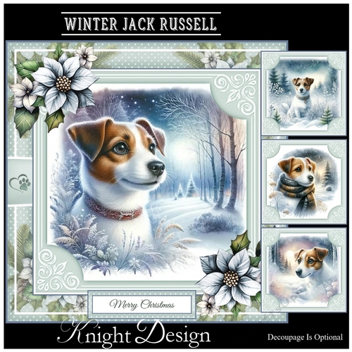 Winter Jack Russell Mini Page Kit