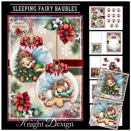 Sleeping Fairy Baubles Mini Page Kit