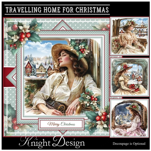 Travelling Home For Christmas Mini Page Kit