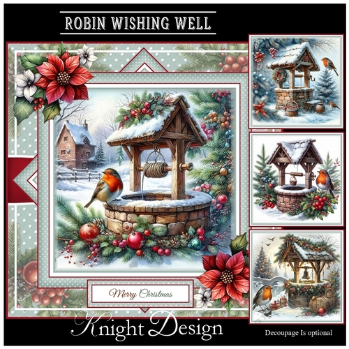 Robin Wishing Well Mini Page Kit