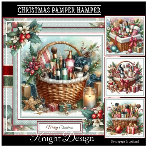 Christmas Pamper Hamper Mini Page Kit