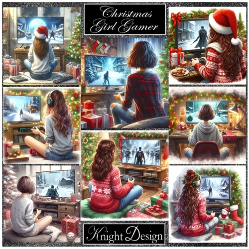 Christmas Girl Gamer