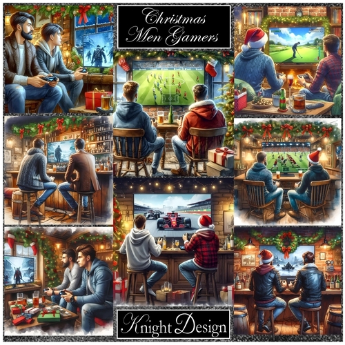 Christmas Men Gamers