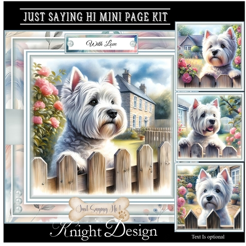 Just Saying Hi Mini Page Kit