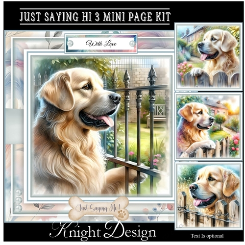 Just Saying Hi 3 Mini Page Kit