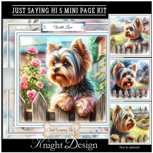 Just Saying Hi 5 Mini Page Kit