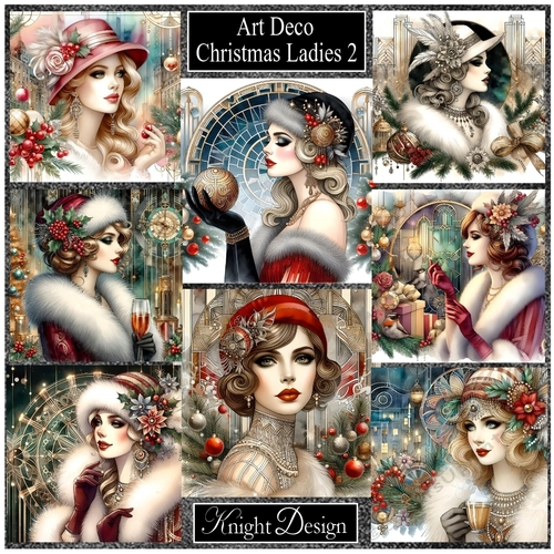 Art Deco Christmas Ladies 2