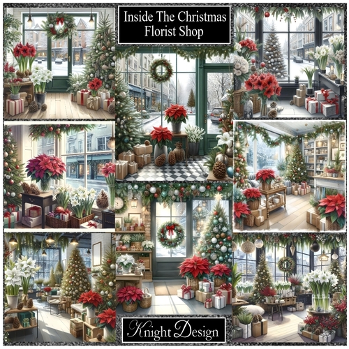Inside The Christmas Florist Shop