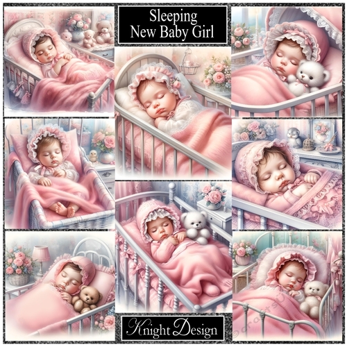 Sleeping New Baby Girl