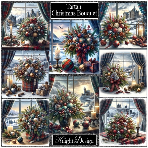 Tartan Christmas Bouquet