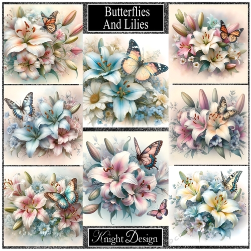 Butterflies And Lilies