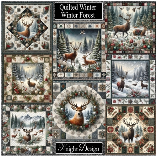 Quilted Winter Forest