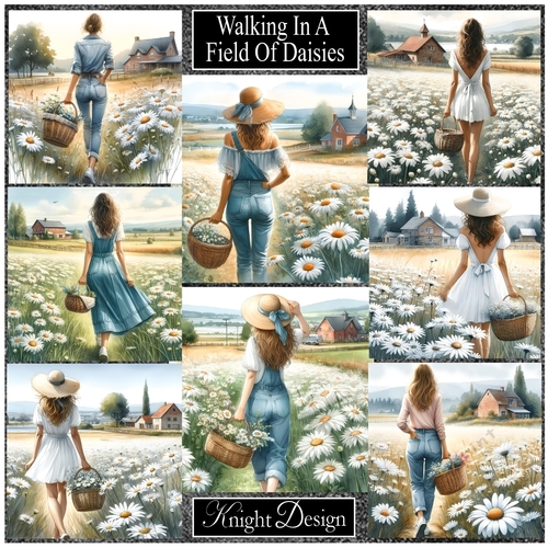 Walking In A Field Of Daisies