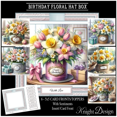 Birthday Floral Hat Box