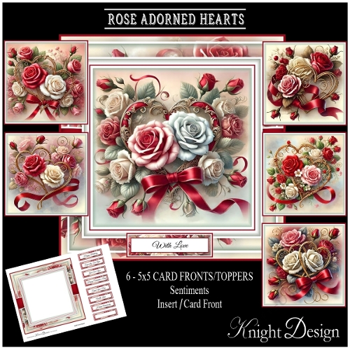 Rose Adorned Hearts 