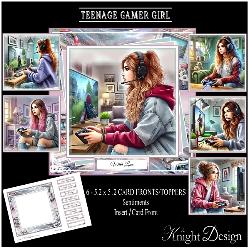Teenage Gamer Girl