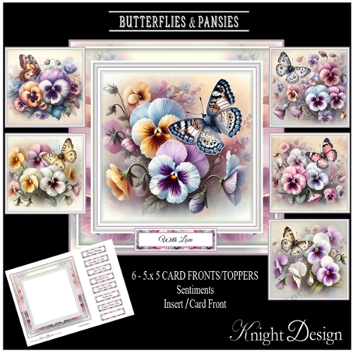 Butterflies And Pansies