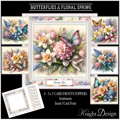 Butterflies And Floral Spring