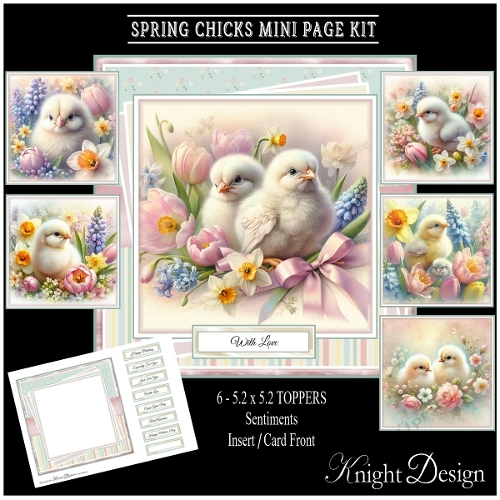 Spring Chicks Mini Page Kit
