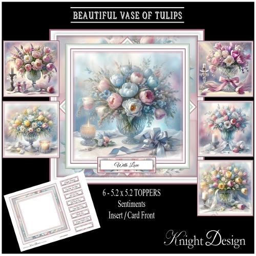 Beautiful Vase Of Tulips
