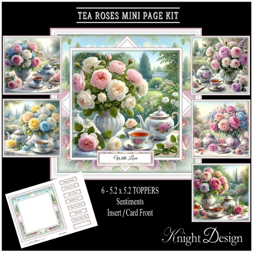 Tea Roses Mini Page Kit
