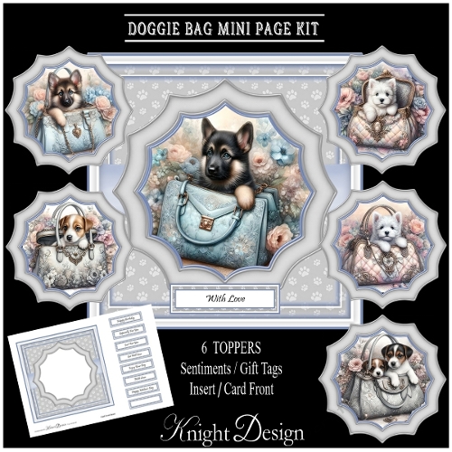 Floral Doggy Bag Mini Page Kit