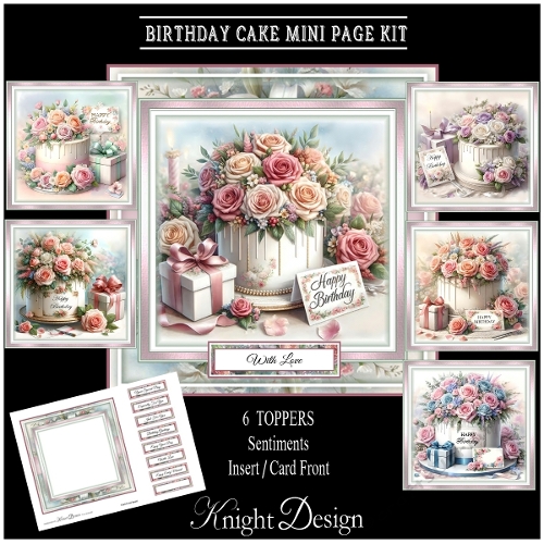 Birthday Cake Mini Page Kit