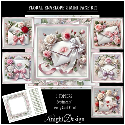 Floral Envelope 2 Mini Page Kit - Request