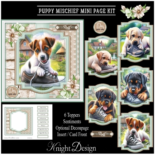 Puppy Mischief Mini Page Kit