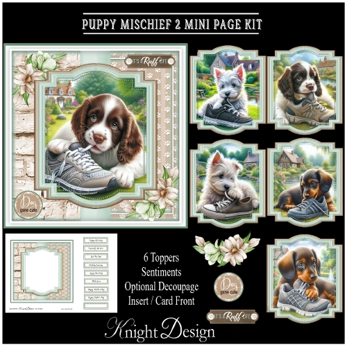 Puppy Mischief 2 Mini Page Kit