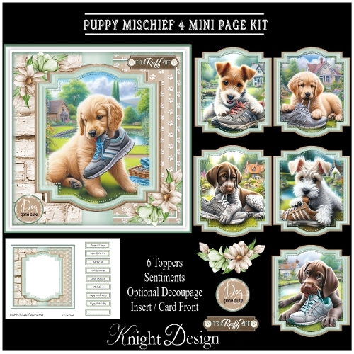 Puppy Mischief 4 Mini Page Kit
