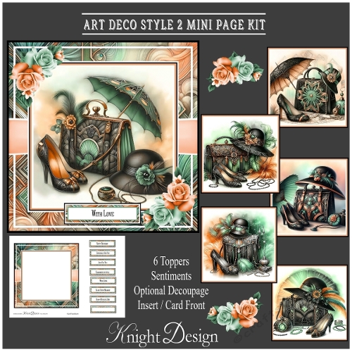 Art Deco Style 2 Mini Page Kit