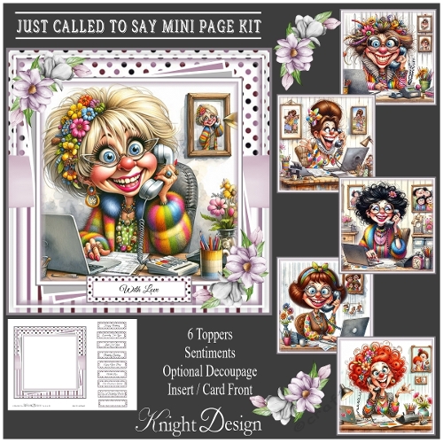 Just Called To Say Mini Page Kit