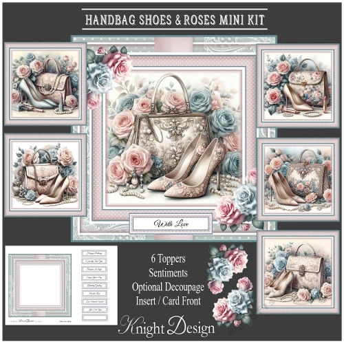 Handbag, Shoes & Roses Mini Page Kit