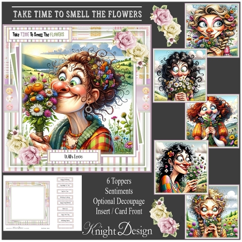 Take Time To Smell The Flowers Mini Page Kit