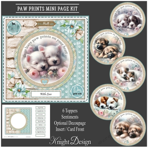 Paw Prints Mini Page Kit