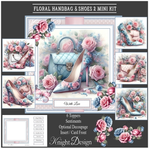 Floral Handbags & Shoes 2 Mini Kit