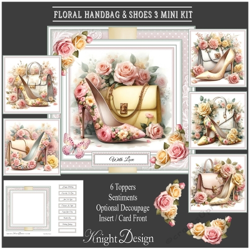 Floral Handbags & Shoes 3 Mini Kit 