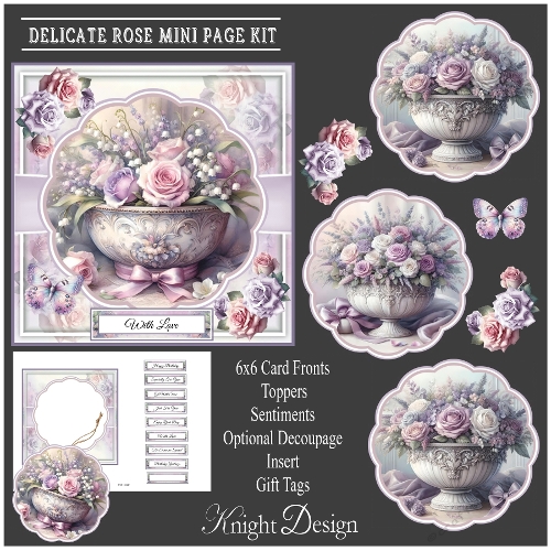 Delicate Rose Mini Page Kit