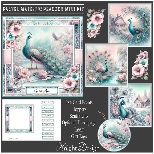 Pastel Majestic Peacock Mini Kit