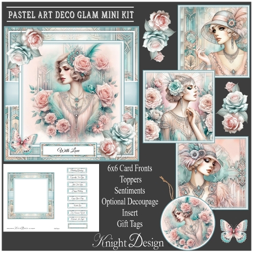 Pastel Art Deco Glam Mini Kit