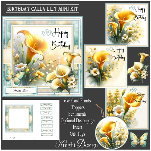 cup1377591_58488 - Birthday Calla Lily Mini Kit