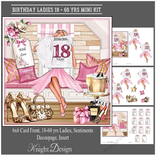 cup1378469_58488 - Birthday Ladies 18-60 Yrs Mini Kit
