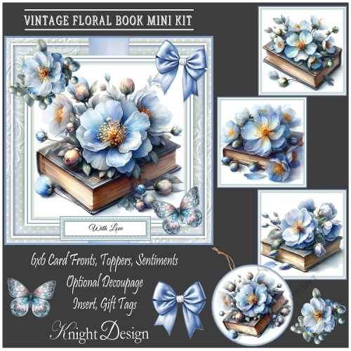 Vintage Floral Book Mini Kit