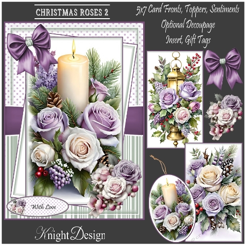 cup1383183_58488 - Christmas Roses 2 Mini Kit
