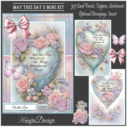 May This Day 3 Mini Kit With Set Of 3 Card Fronts